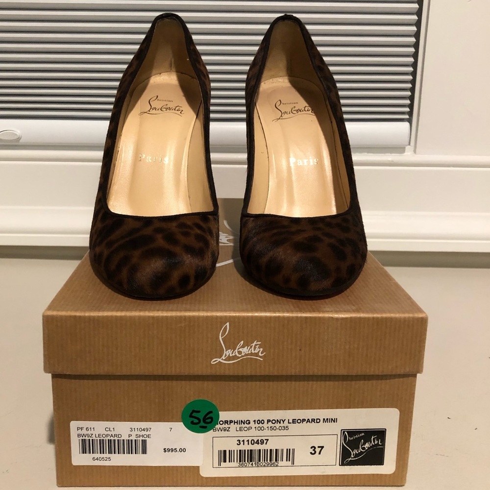 Christian Louboutin Morphing Pony Wedge 37